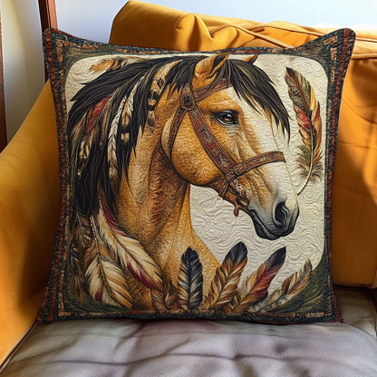 Horse And Feathers WN0108020CL Quilt Pillow Case