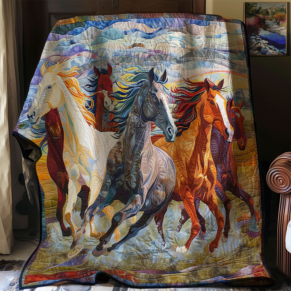 Horse Herd Haven WN0808096CL Quilt