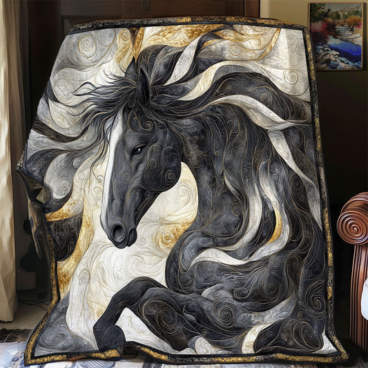 Artistic Black Horse SR0708018CL Quilt