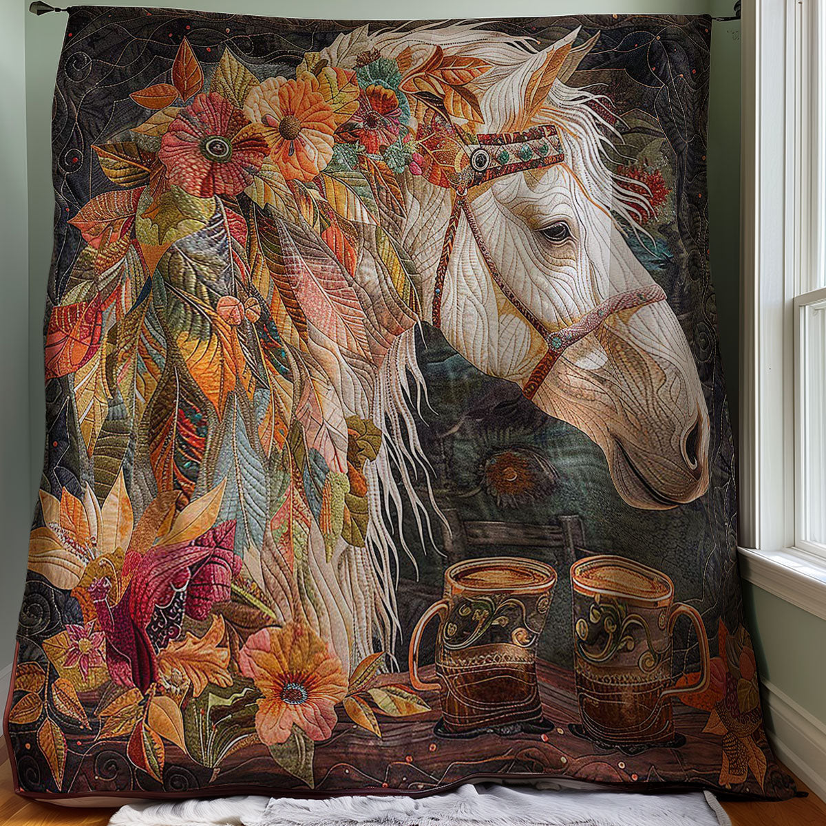 Horse Native WM2907003CL Quilt