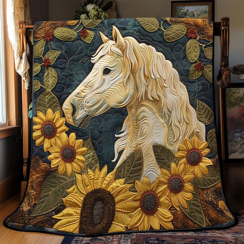 Horse Trail Sunflowers WN2108076CL Quilt