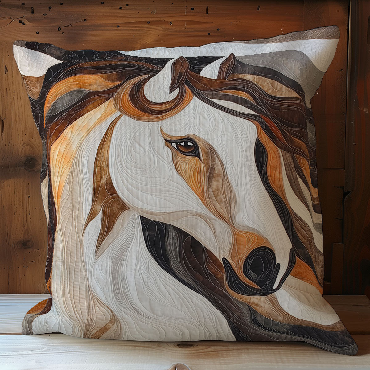 Horse WM0508121CL Quilt Pillow Case