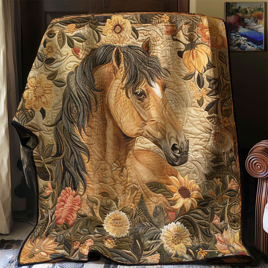 Horse and Blossom WN3007031CL Quilt