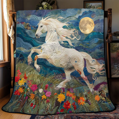 Horse's Floral Gallop WN2408184CL Quilt