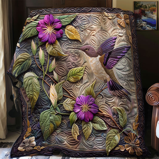 Hummingbird And Flower SR1308040CL Quilt