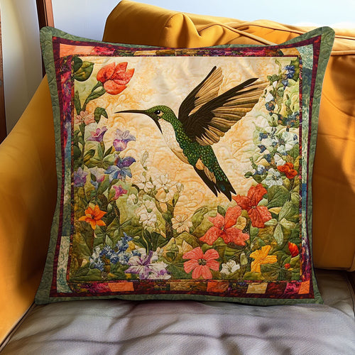 Hummingbird And Flowers WN0208081CL Quilt Pillow Case