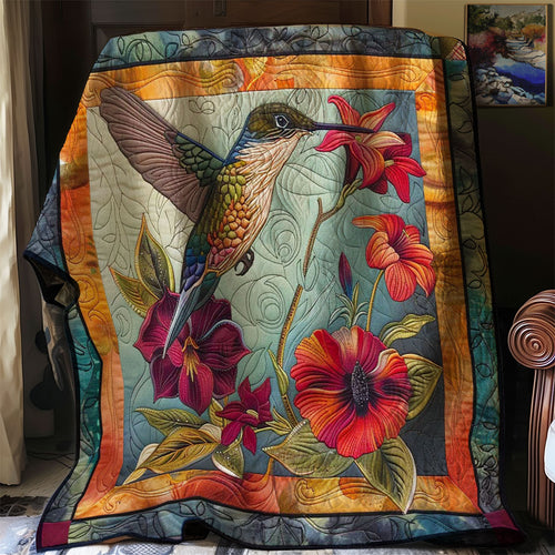 Hummingbird Blossom WN1608017CL Quilt