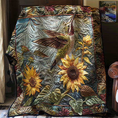 Hummingbird Bright Petals WN1908013CL Quilt