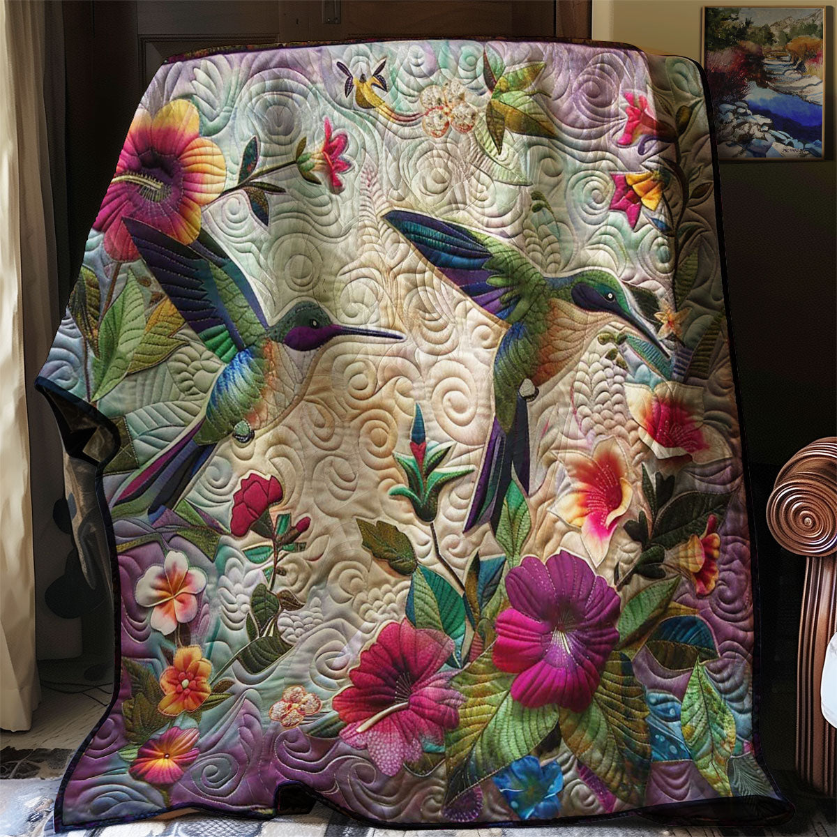 Hummingbird Charm WN1408101CL Quilt