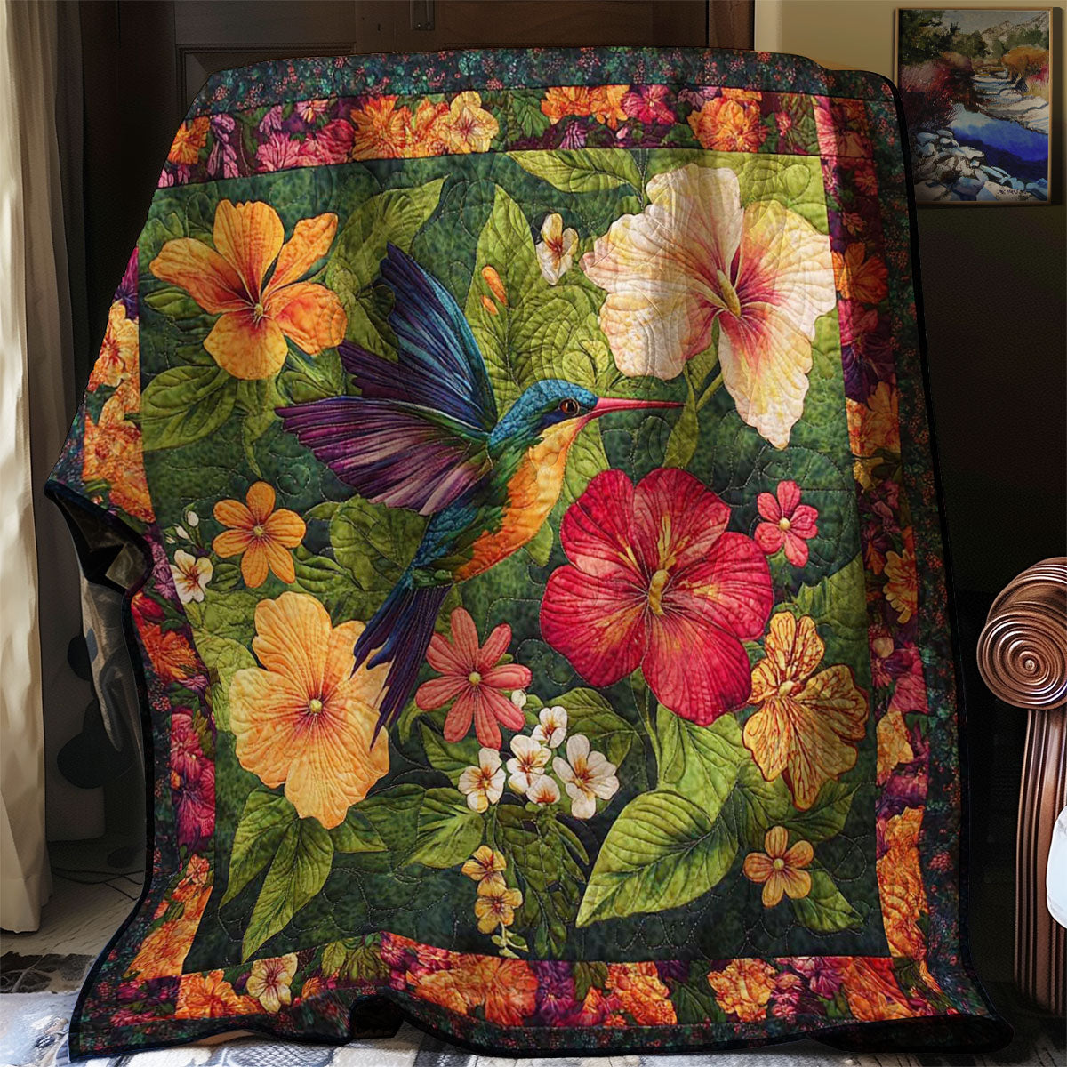 Hummingbird Cozy WN0708009CL Quilt