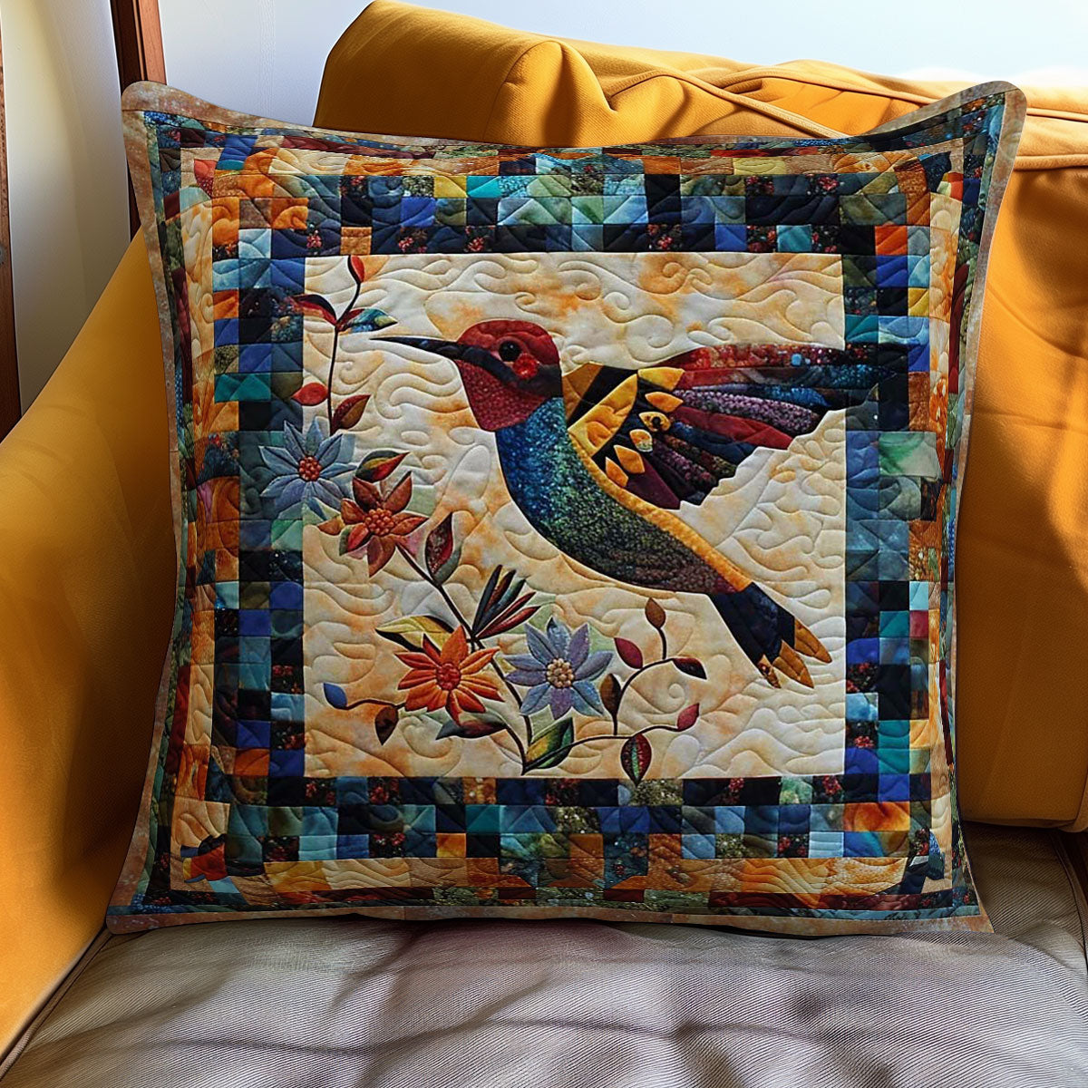 Hummingbird Delight WN3007069CL Quilt Pillow Case