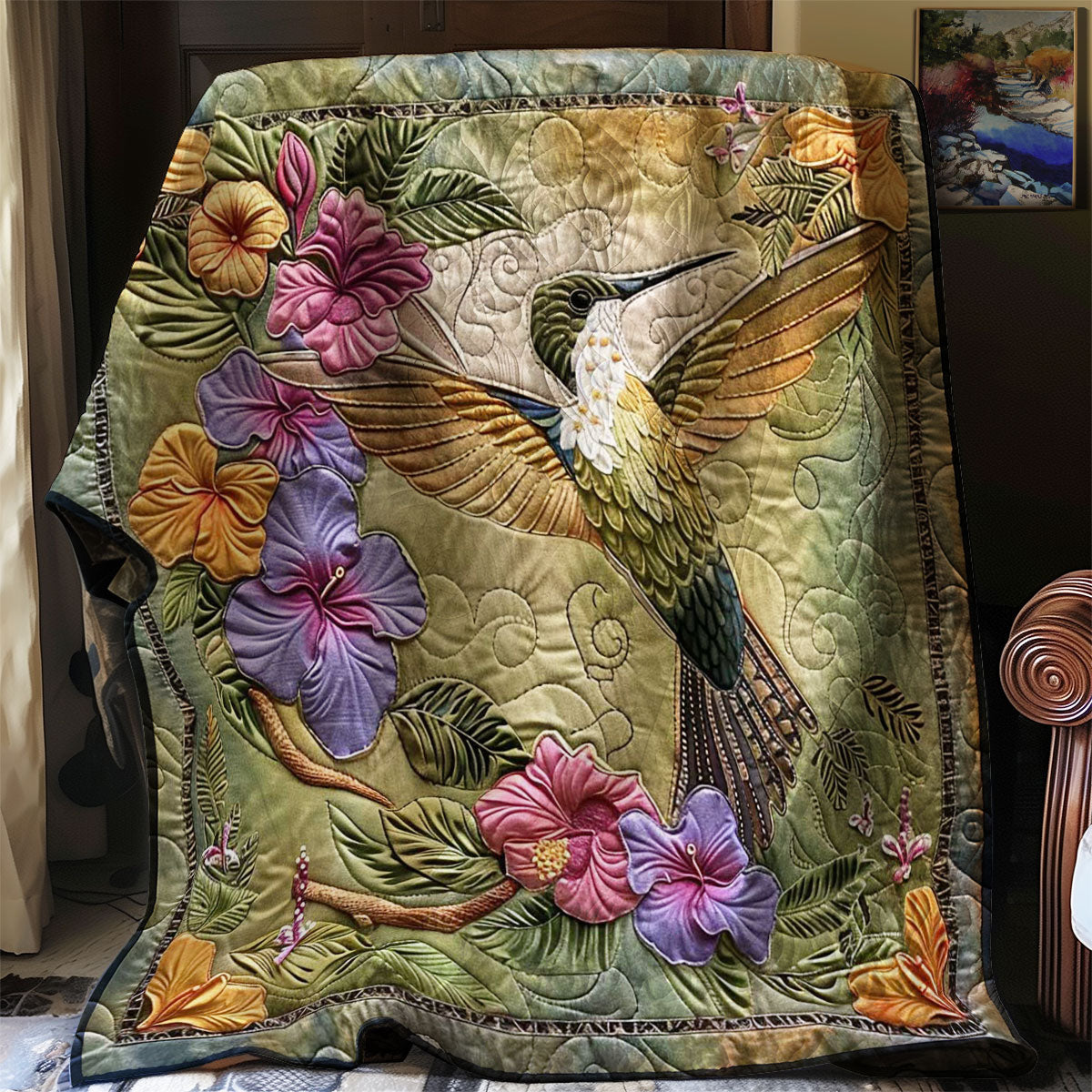 Hummingbird Garden WN1908018CL Quilt