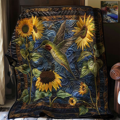 Hummingbird Golden Bloom WN1908010CL Quilt