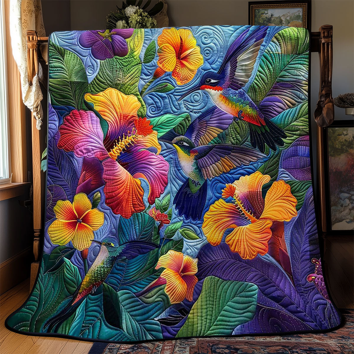 Hummingbird Oasis WN2708053CL Quilt