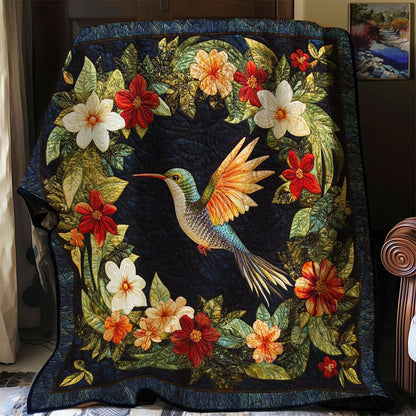 Hummingbird & Flowers WN0208043CL Quilt