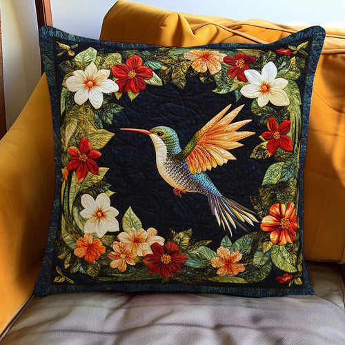 Hummingbird & Flowers WN0208080CL Quilt Pillow Case