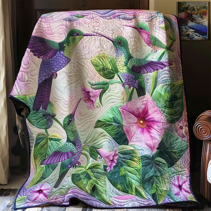 Hummingbirds Purple Harmony WM1908001CL Quilt