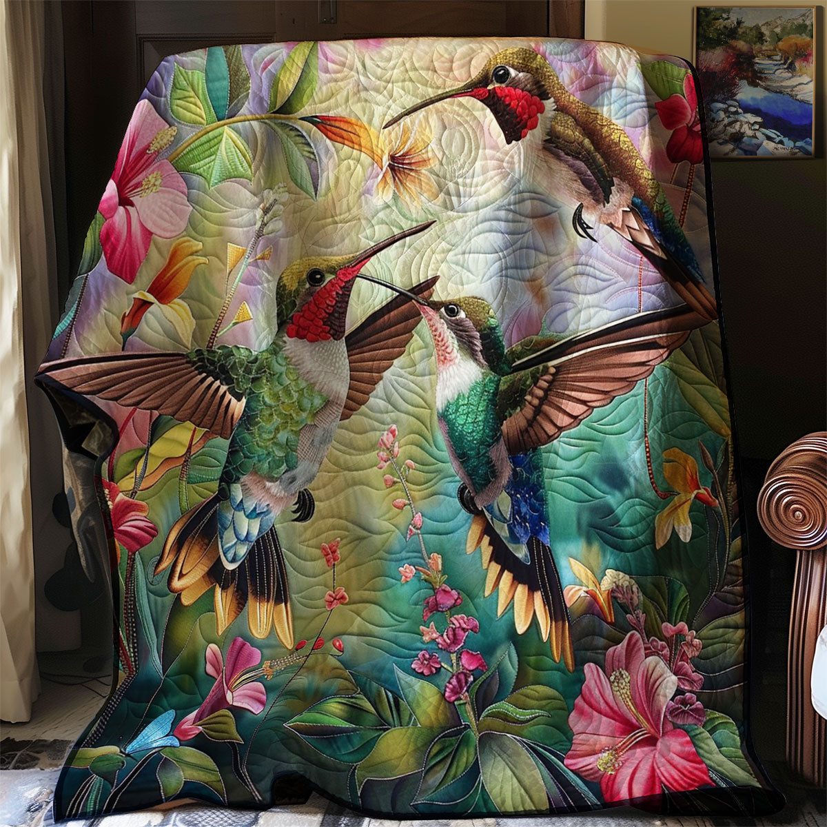 Hummingbirds WM1008053CL Quilt