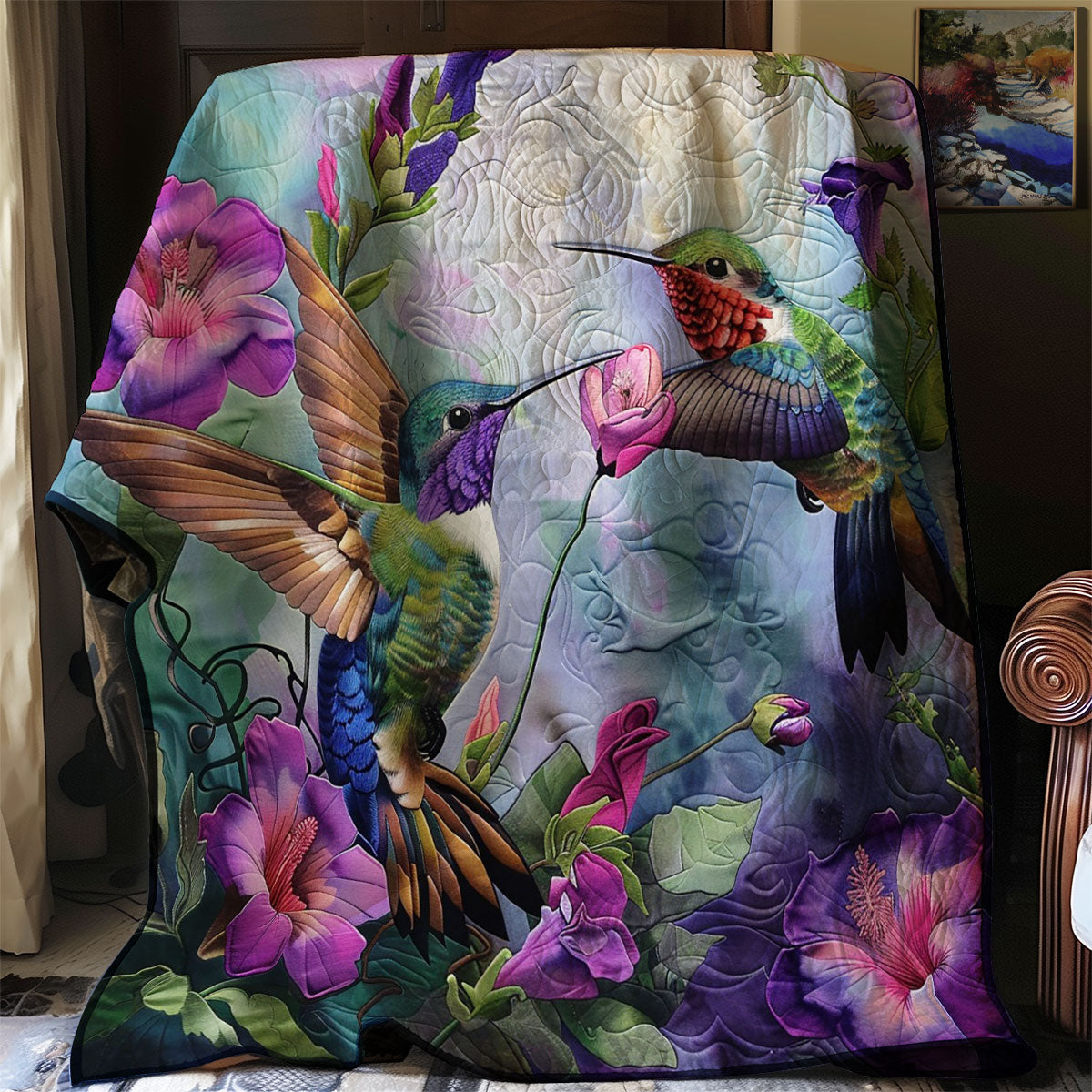 Hummingbirds WM1408017CL Quilt