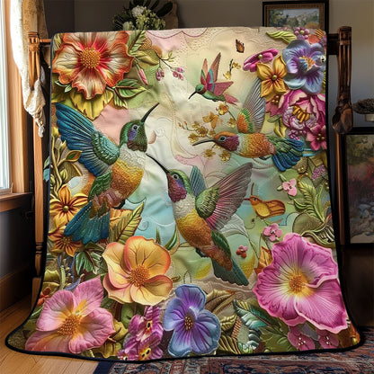 Hummingbirds' Flower Serenade WN2608049CL Quilt