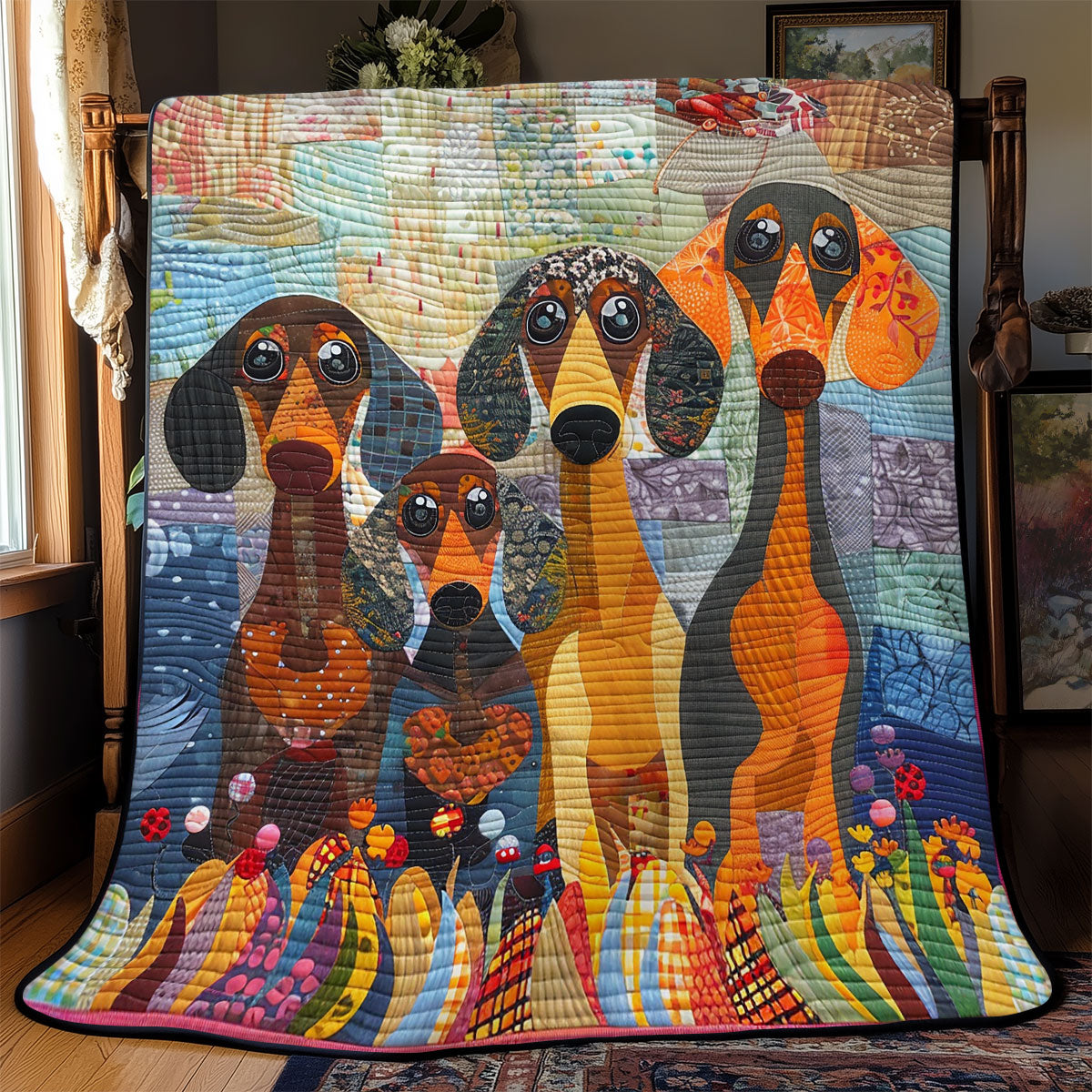 Innocent Dachshund WN2208071CL Quilt