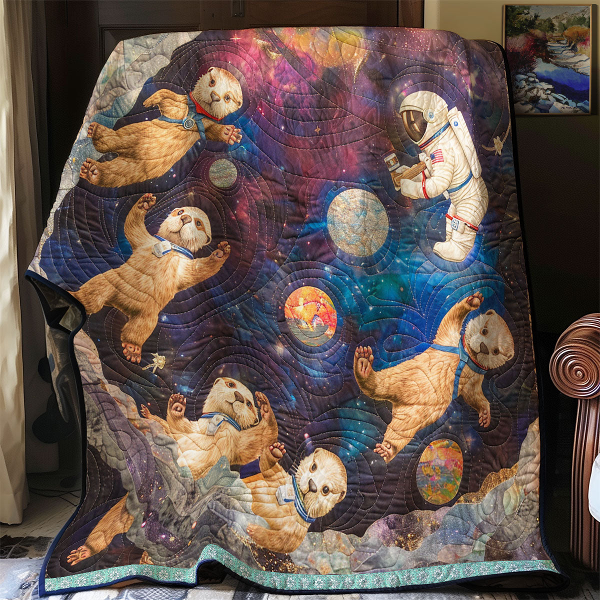Interstellar Otter Quest WN0909063CL Quilt