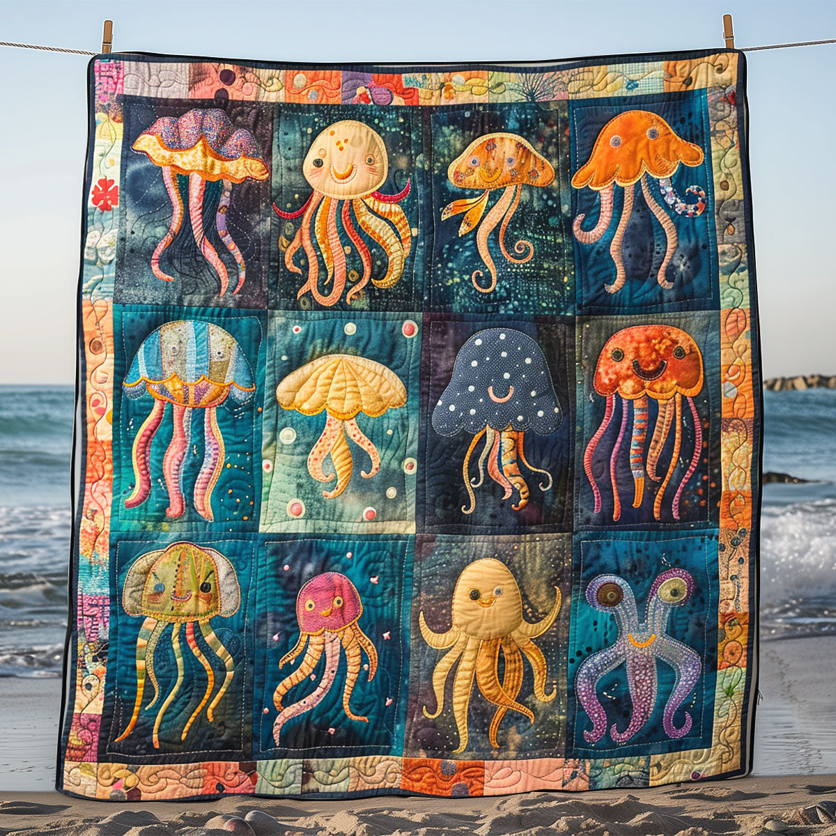 Jellyfish And Octopus SR1608032CL Quilt