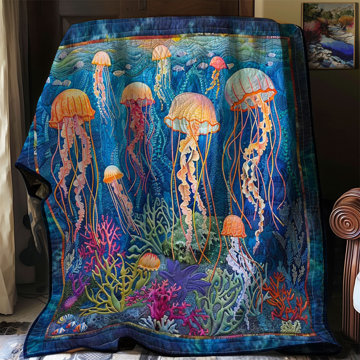 Jellyfish Twilight Bay WN1408027CL Quilt