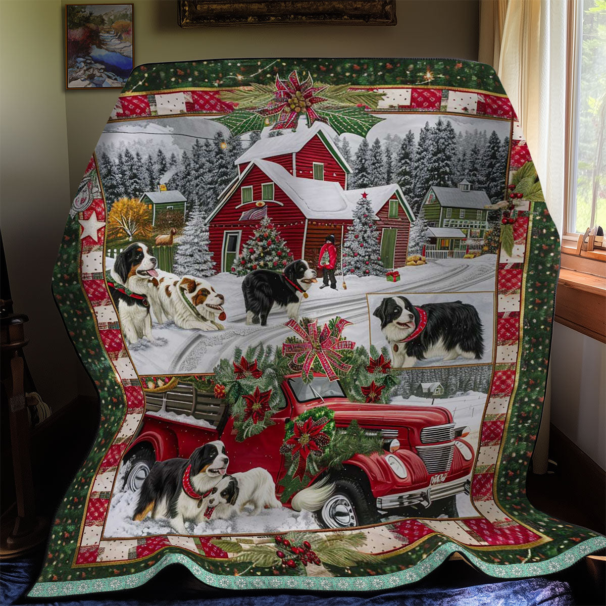 Jolly Bernese Mountain WN3008033CL Quilt