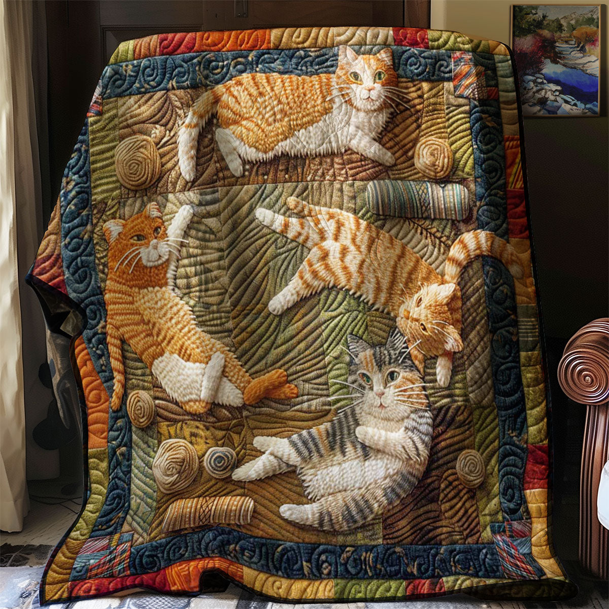 Kitty Crack Up WN0908069CL Quilt