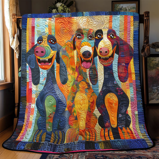 Laughing Dachshund WN2208065CL Quilt