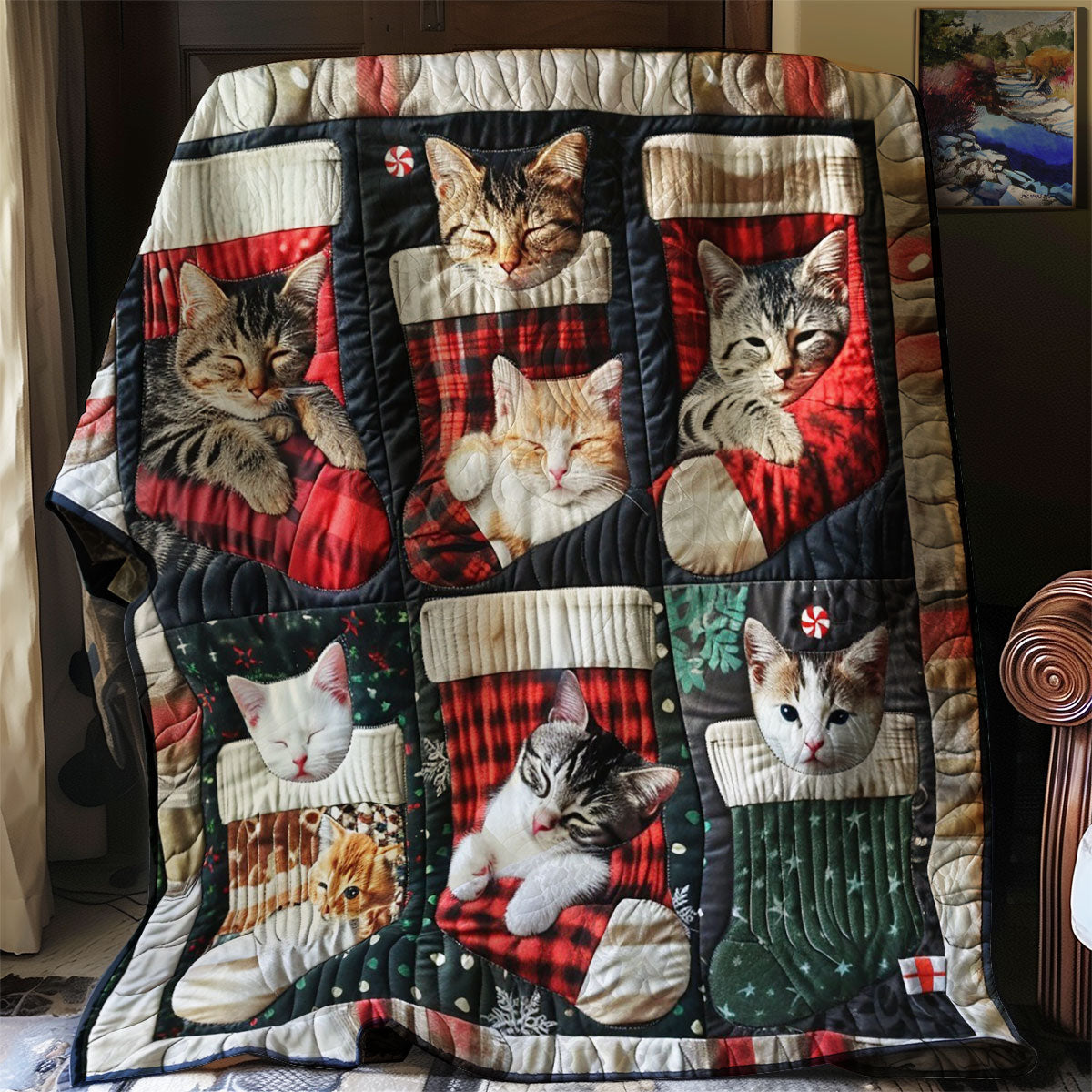 Lazy Cozy Kitty WM1908015CL Quilt