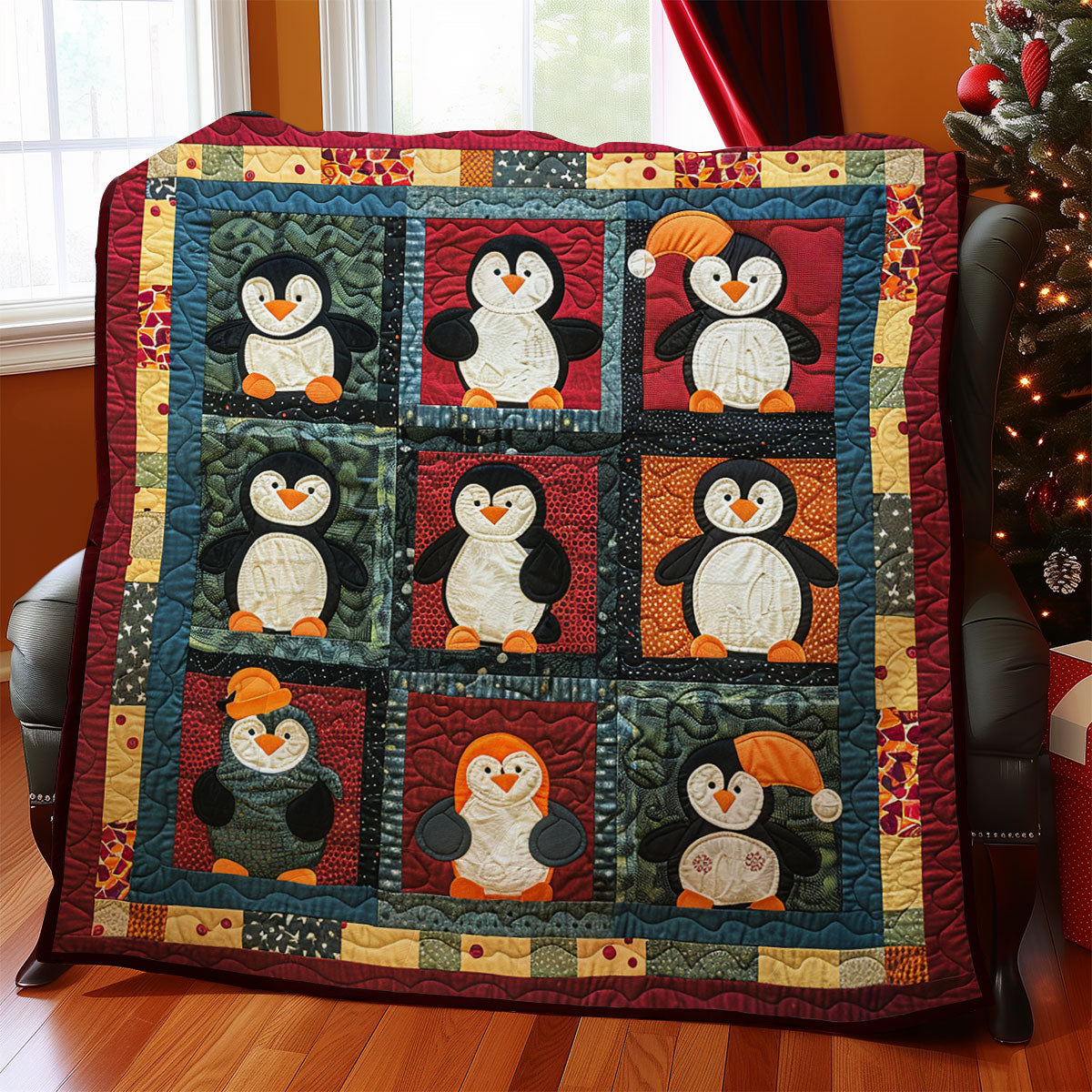 Loveable Penguins SR1908020CL Quilt