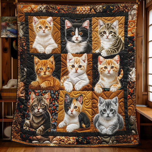 Loveable Puppy Cat SR2608036CL Quilt