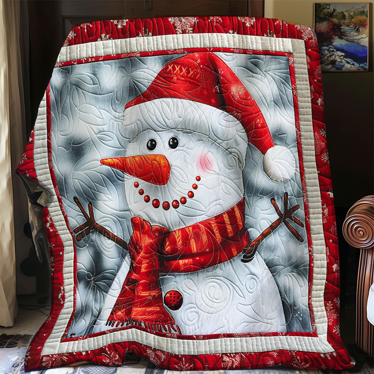 Loveable Snowman SR1408021CL Quilt