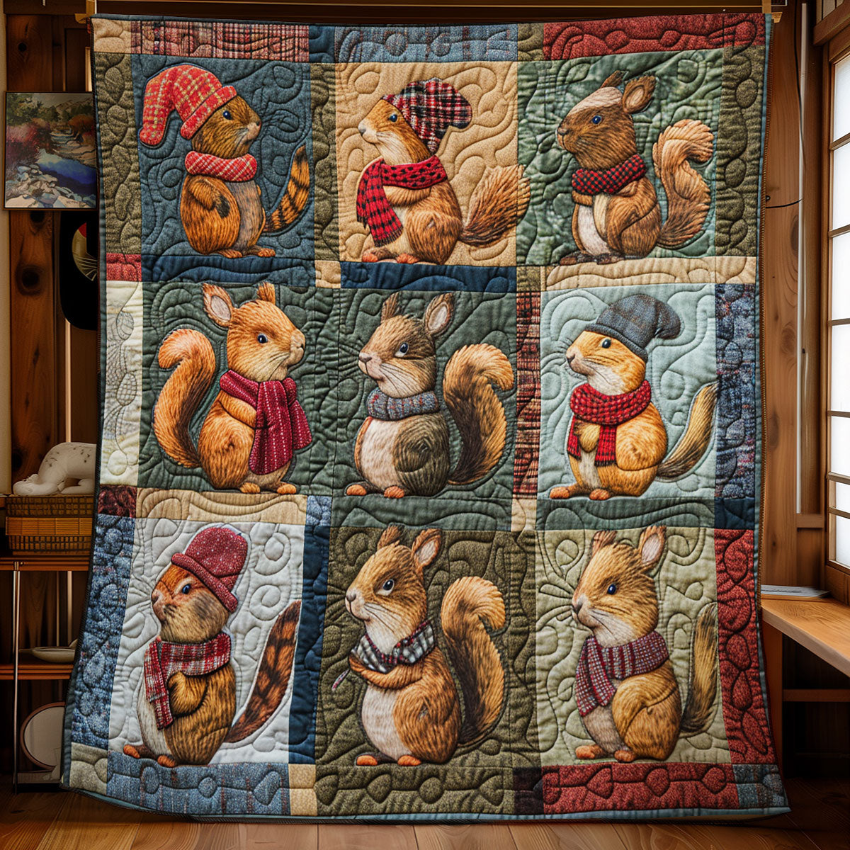Loveable Squirrel SR2108003CL Quilt