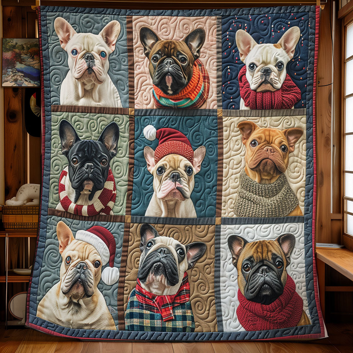 Lovely French Bulldog SR2008038CL Quilt