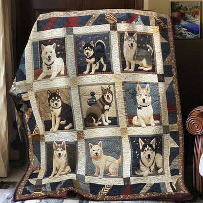 Lovely Husky SR0908026CL Quilt