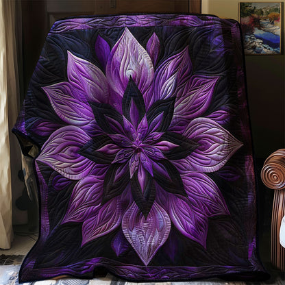 Lovely Purple Flower WN1508092CL Quilt