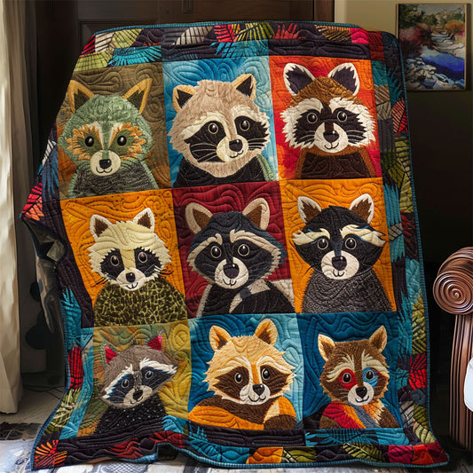 Lovely Raccoon SR1008008CL Quilt