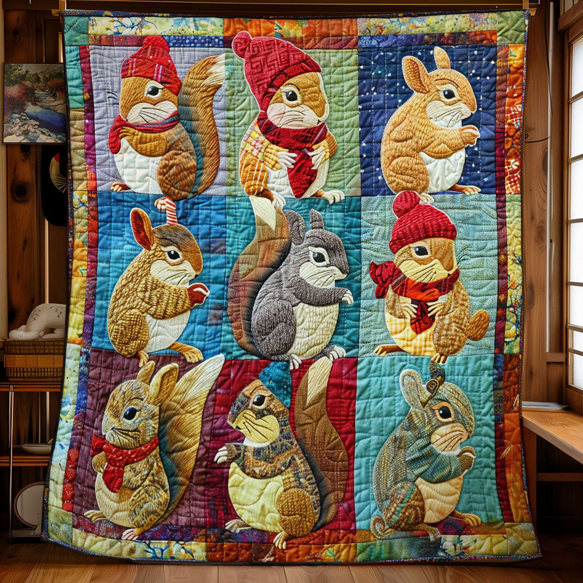 Lovely Squirrel SR2108004CL Quilt