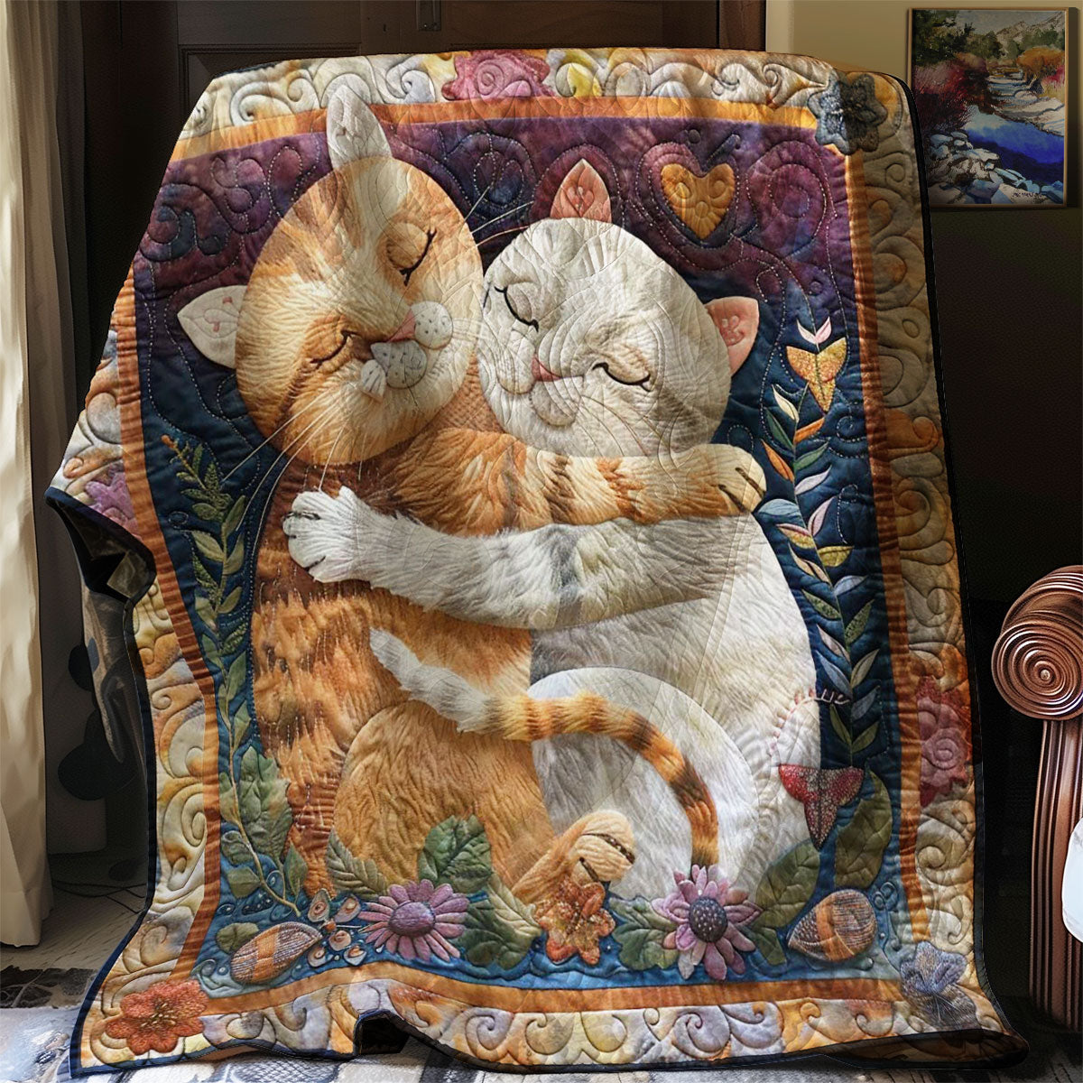 Loving Cats WN1508020CL Quilt