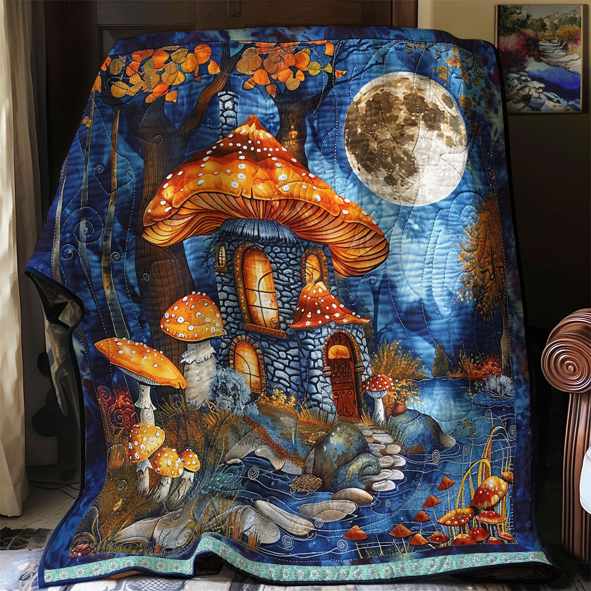 Lunar Mushroom Delight WN0909103CL Quilt