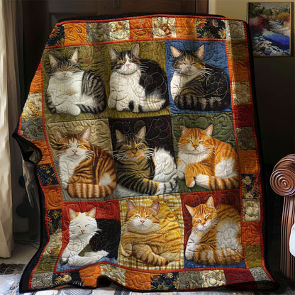 Lush Slumbers Cats WN1508090CL Quilt