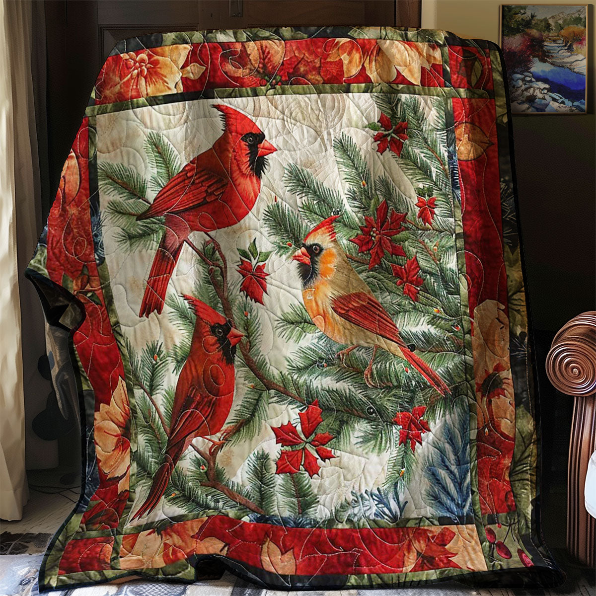 Merry Cardinal WN1608016CL Quilt