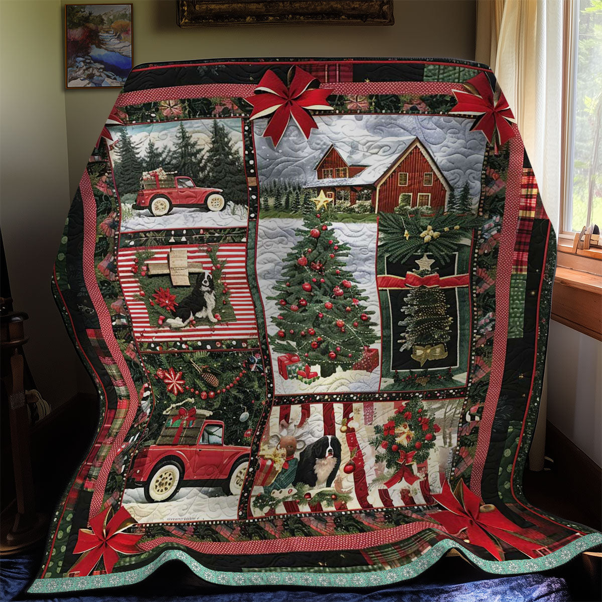 Merry Christmas Ride WN3008023CL Quilt