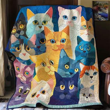 Mesmerizing Cats' Glance WN0909091CL Quilt
