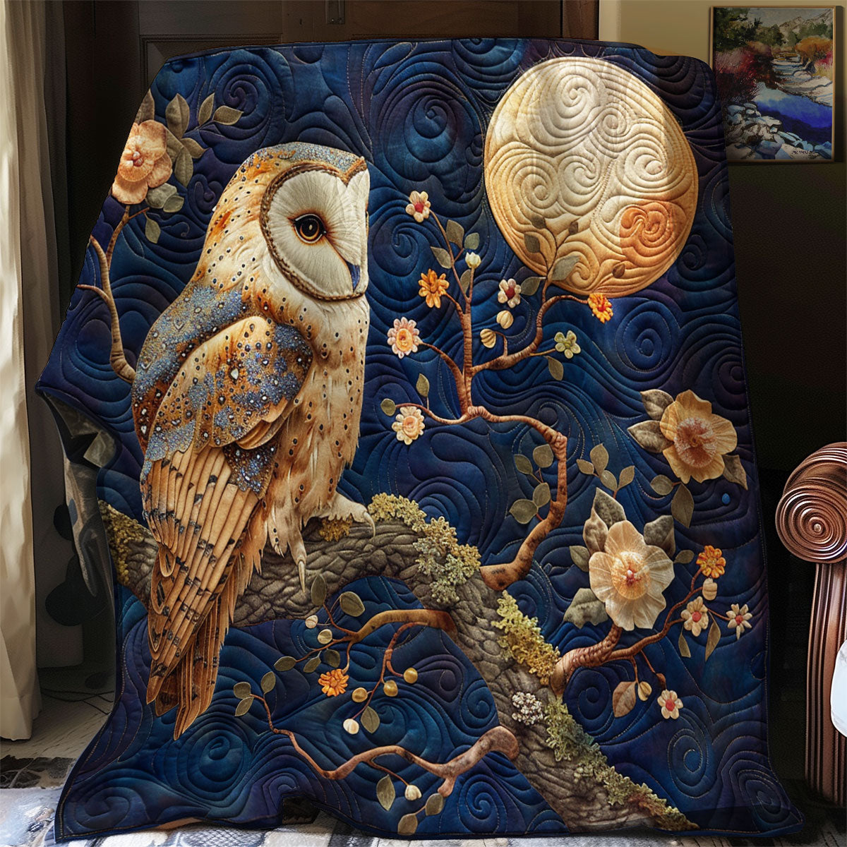 Moonlight Owl SR1008014CL Quilt