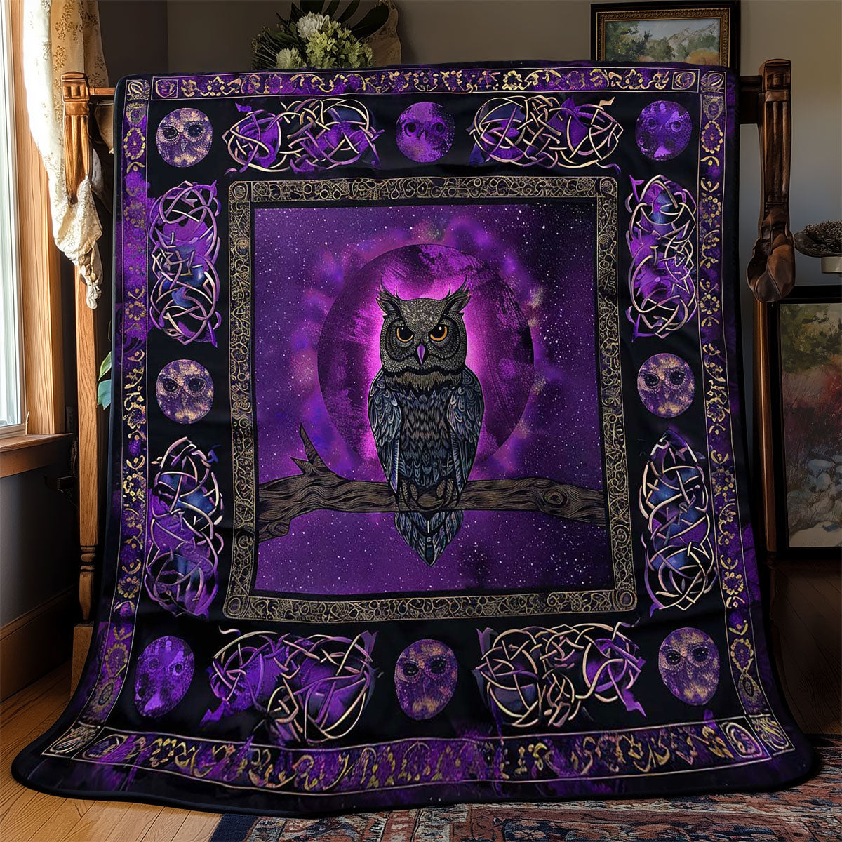 Moonlit Guardian Owl WN2408172CL Quilt