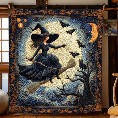 Moonlit Halloween Flight WN1908085CL Quilt